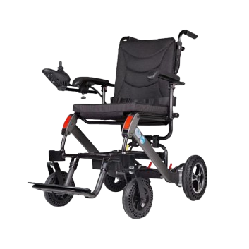 Felco DX FMEW001 electric wheelchair with joystick controller, flip-up armrests and aluminium frame
