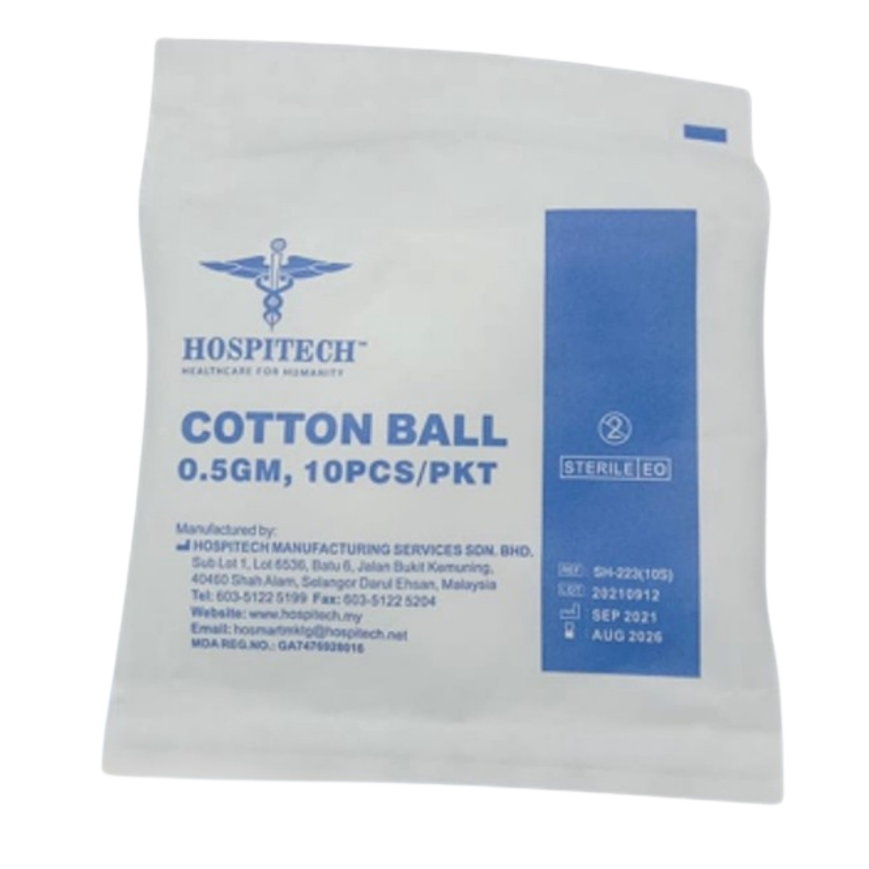 Hospitech Cotton Ball 0.5GM Sterile