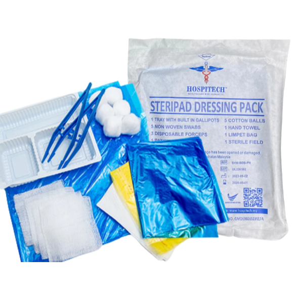 Hospitech Dressing Pack Sterile (3 Forceps)