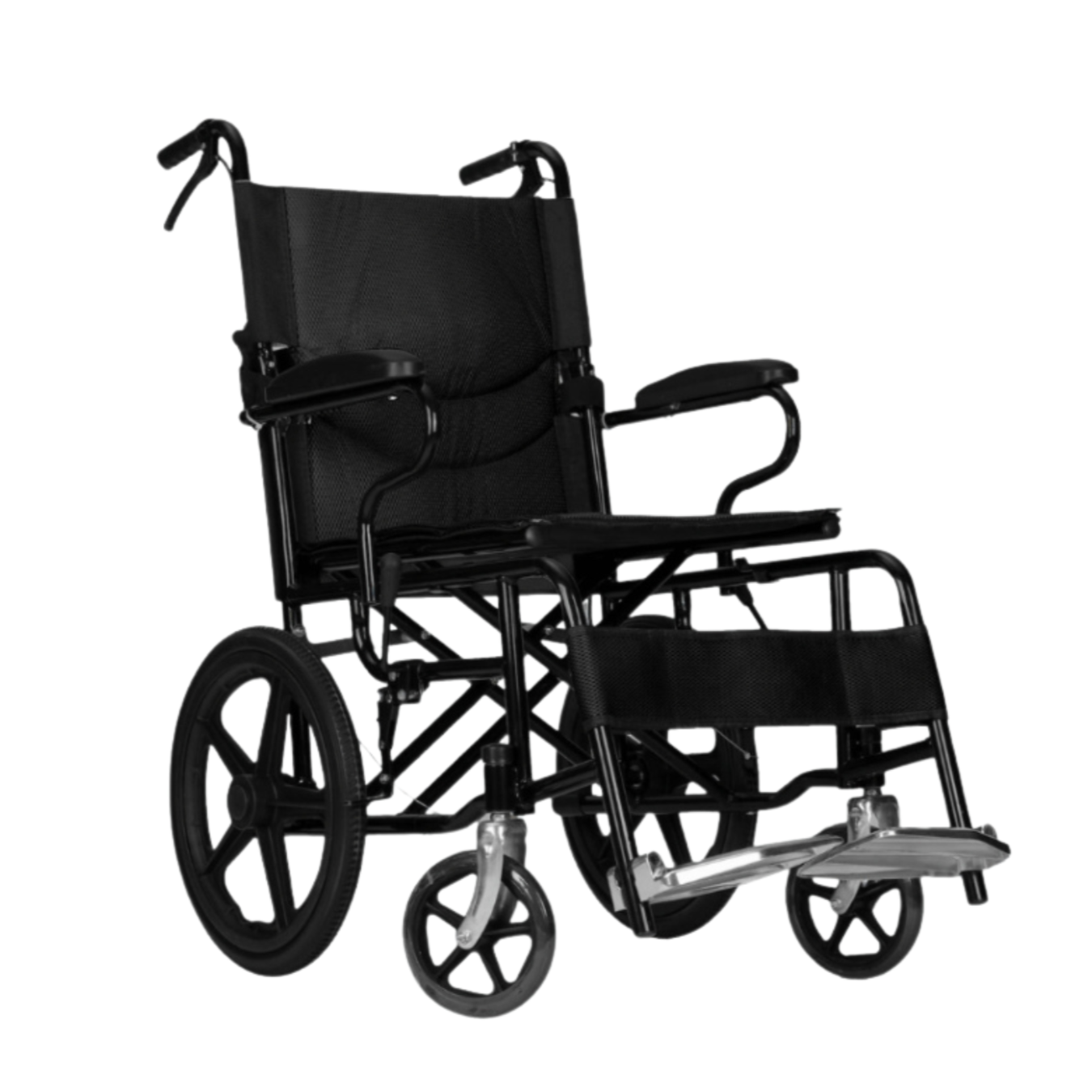 Travelling Foldable Lightweight Wheelchair (Black)